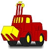 Jeu Big red tractor coloring en plein ecran