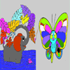 Jeu Butterfly – Elephant Coloring Game en plein ecran